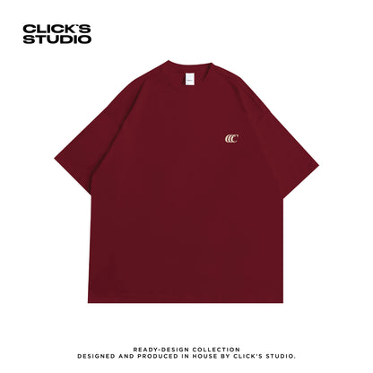 WORLDWIDE "SNAKE" OVERSIZED TEE [WIND & WATER] MAROON