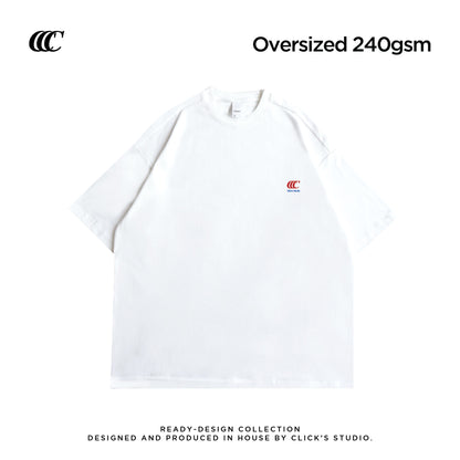 (OVERSIZED) JING LIANG ZHI PIN HEAVYWEIGHT TEE - WHITE