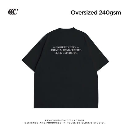 (OVERSIZED) DO NOT GET LOST HEAVYWEIGHT TEE - BLACK