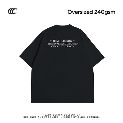 (OVERSIZED) FA CAI YAO JIN HEAVYWEIGHT TEE - BLACK